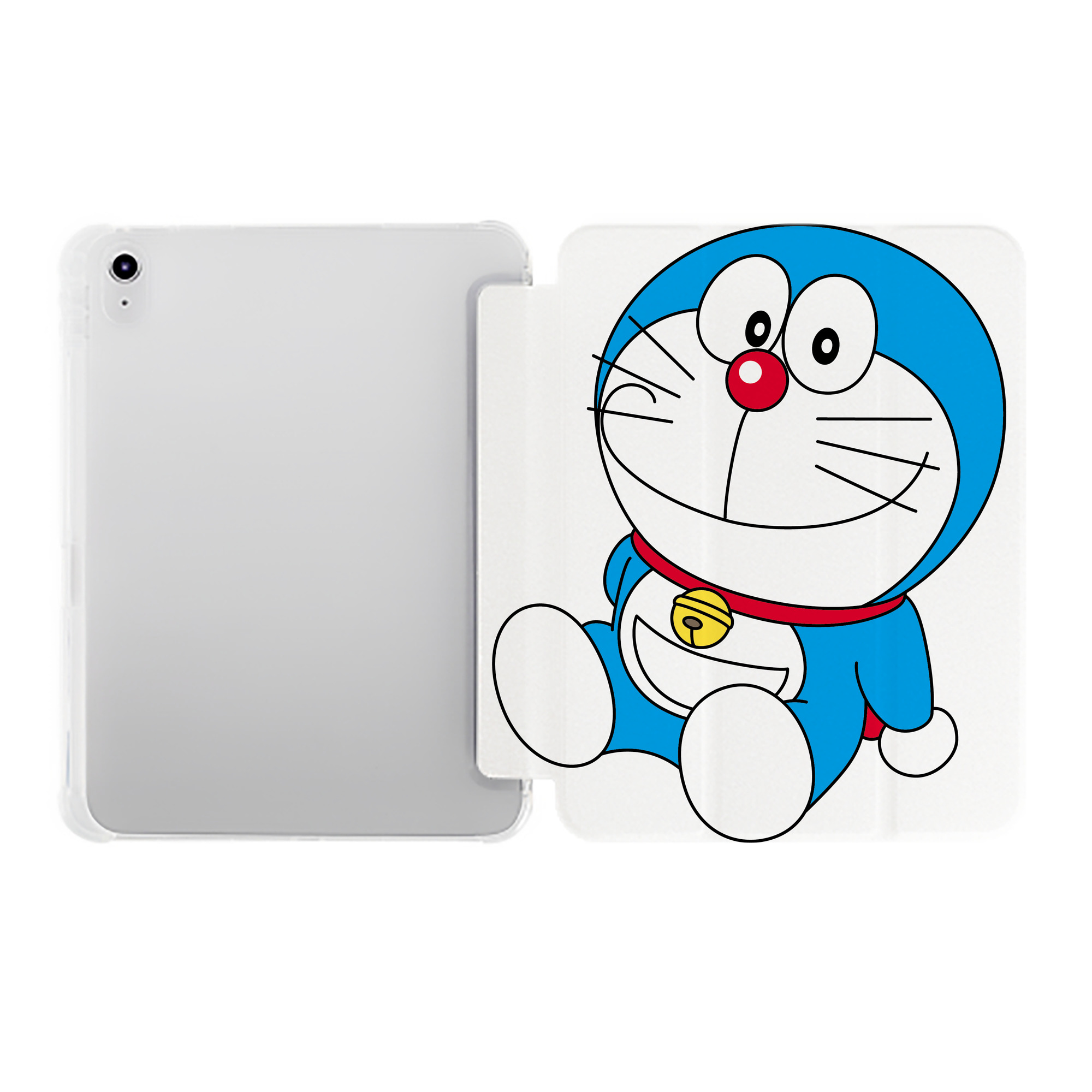 （画像用） ドラえもん Doraemon IPad ケース ペン収納付き 三つ折りスタンド PUレザー×シリコン 対応機種9.5/10.5/10.9インチ